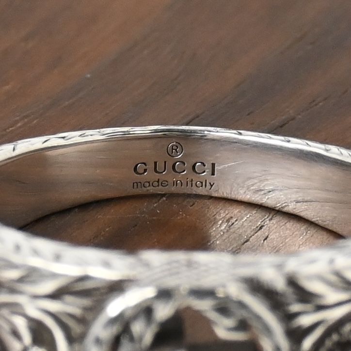 【新品仕上げ】美品 GUCCI インターロッキングG アラベスク リング サイズ17