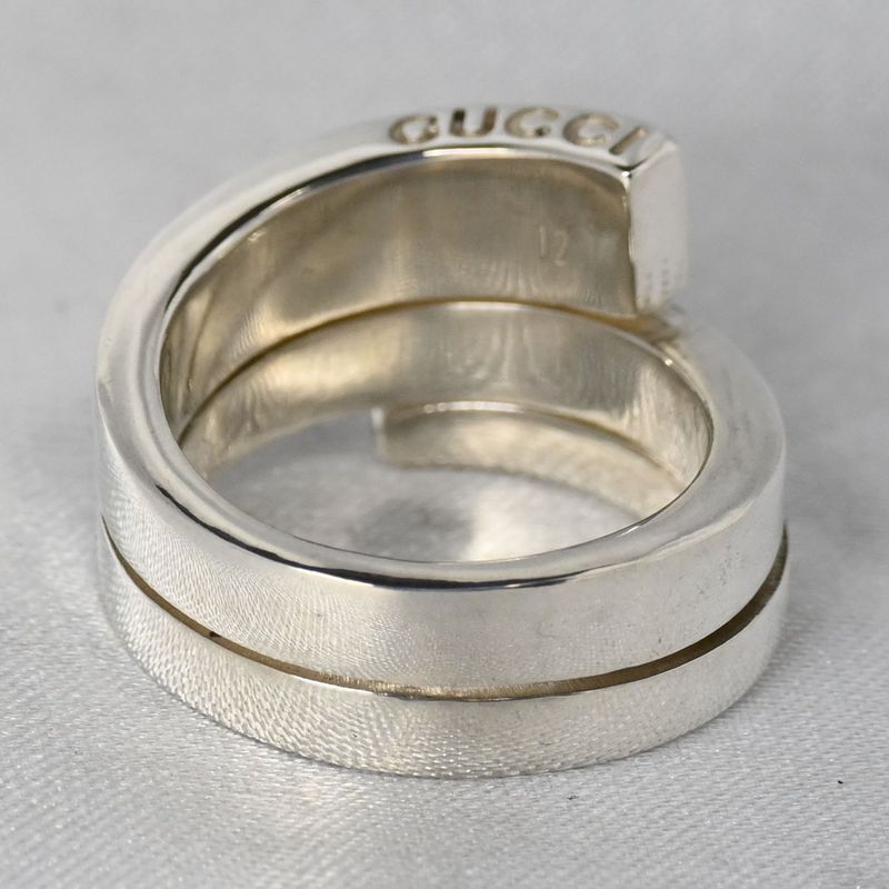 【新品仕上げ】美品 GUCCI スネーク リング 指輪 SV925 Ag925 グッチ 11号