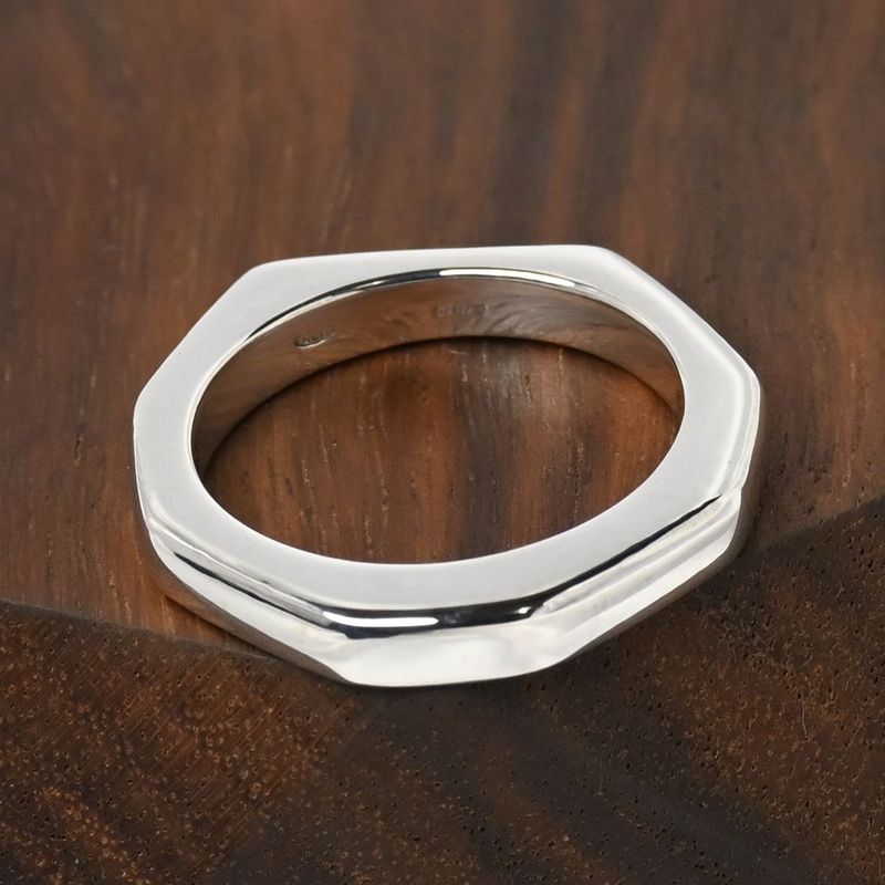 【新品仕上げ】美品 90’s オールドグッチ GUCCI  リング 指輪 12号 Ag925