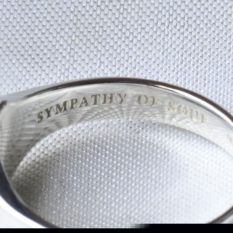 【研磨済】SYMPATHY OF SOUL スモールシグネットリング 13.5号 シルバー 925 シンパシーオブソウル