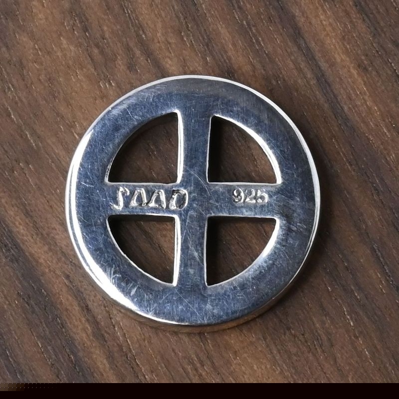 【研磨済】SAAD ホイール ペンダントトップ シルバー925 チャーム