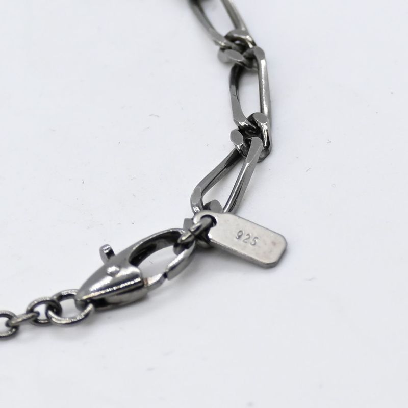 【研磨済】ete ブレスレット シルバー925 ブラックルテニウムコーティング 21cm エテ