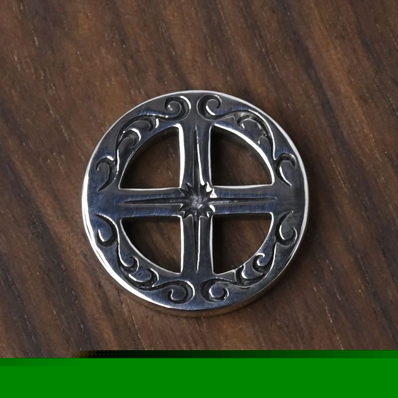 【研磨済】SAAD ホイール ペンダントトップ シルバー925 チャーム