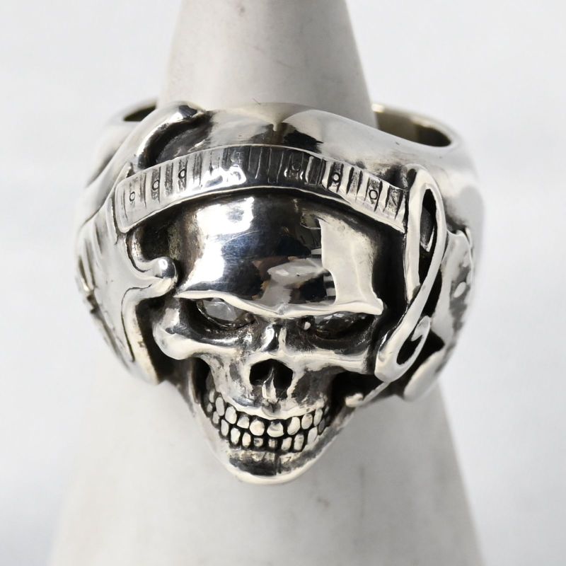 【新品仕上げ】 JUSTIN DAVIS F.BENDER スカル リング 10号 ジャスティンデイビス SRJ551 指輪 silver925