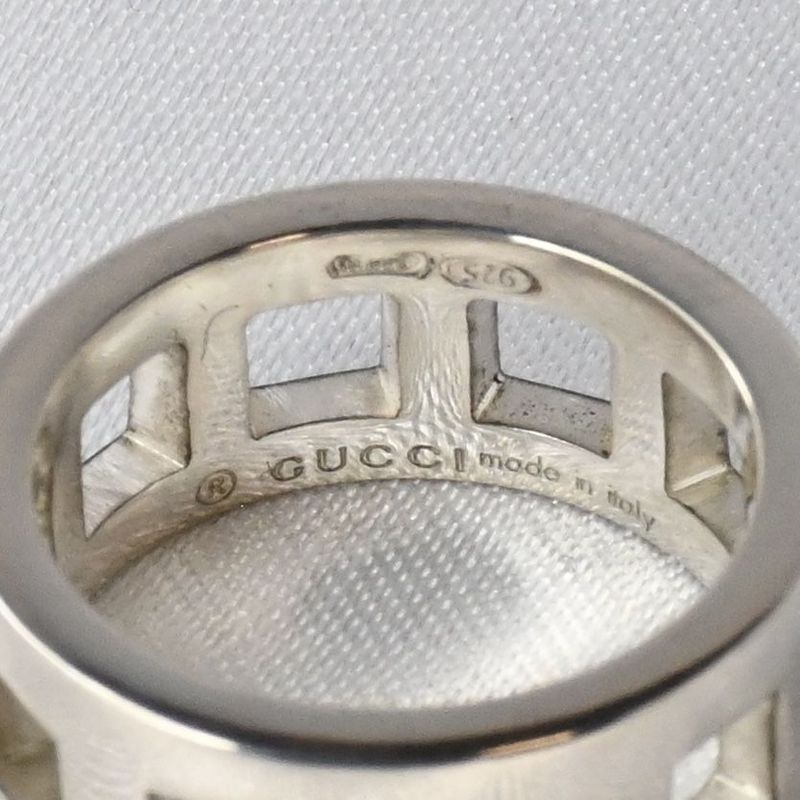 【おまとめ専用ページ】【研磨済】 GUCCI シルバー リング 8号 Ag925 グッチ 指輪
