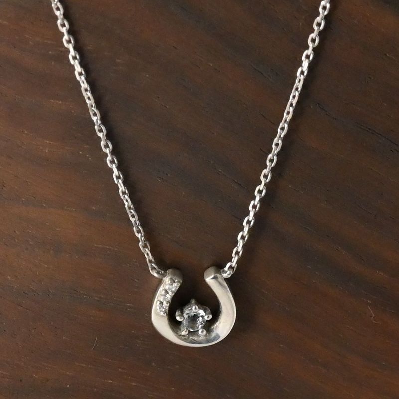 【研磨済】 canal 4℃ クリアストーン ネックレス 40cm Silver925 シルバー カナルヨンドシー