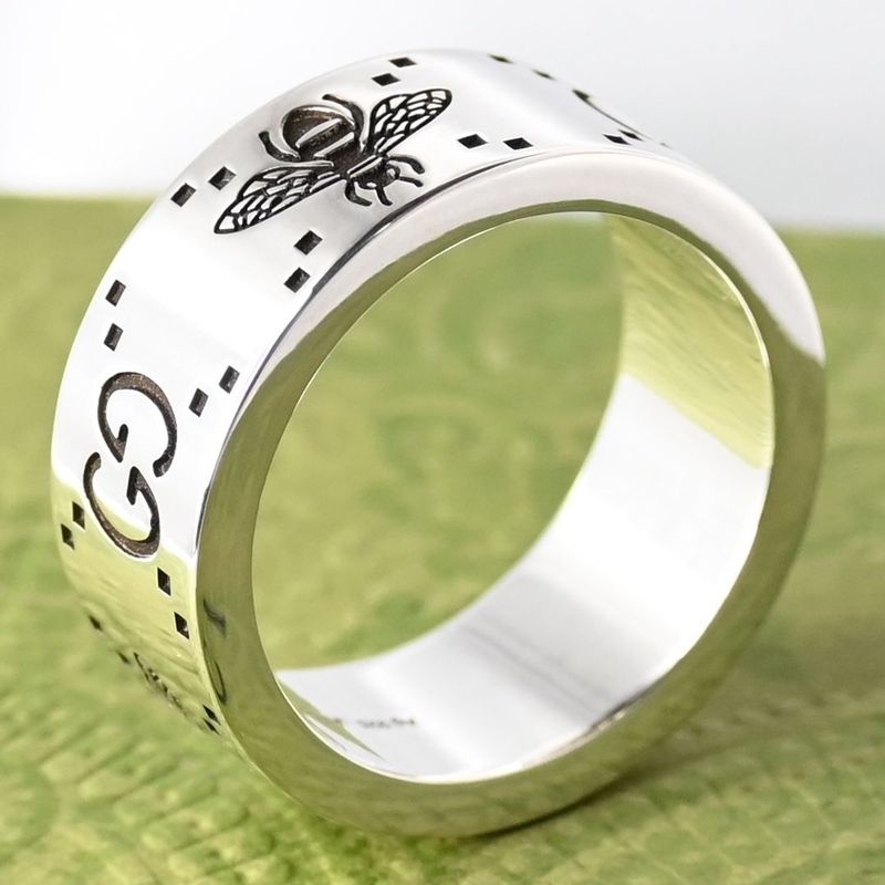 【新品仕上げ】GUCCI Bee リング GG ビー 蜂 サイズ21 箱 袋付き シルバー Ag925 指輪