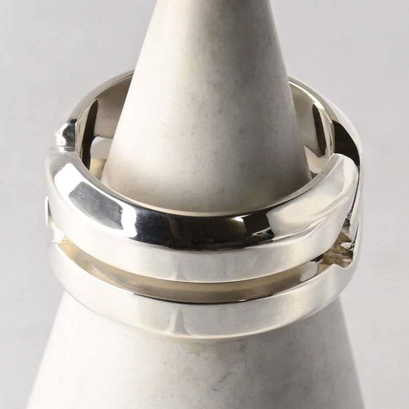 【新品仕上げ】美品 GUCCI インフィニティ ノット リング 指輪 サイズ12 シルバー Ag925 グッチ