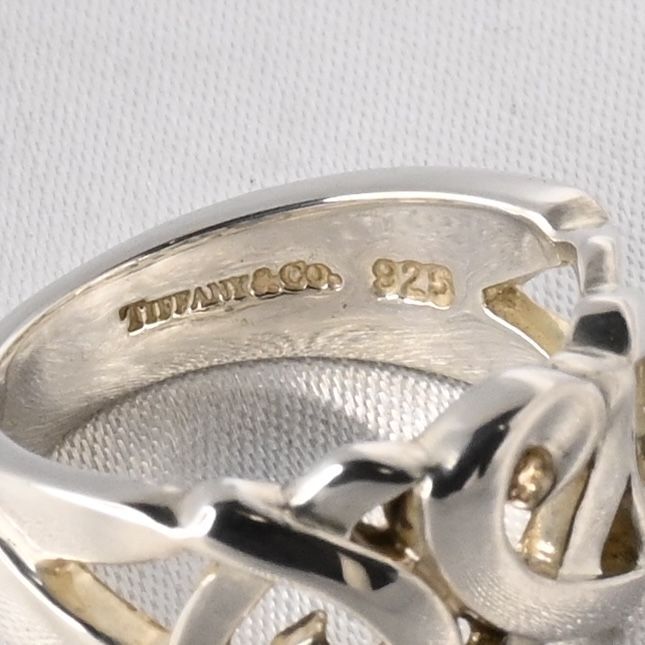 【新品仕上げ】TIFFANY&Co. トリプルラビングハート リング 9号 ティファニー 指輪