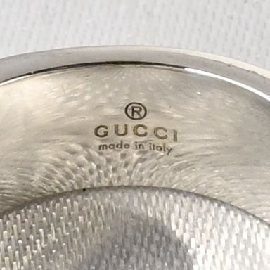 【新品仕上げ】美品 GUCCI ダブルG シルバー リング 指輪 SV925 Ag925 グッチ 8号