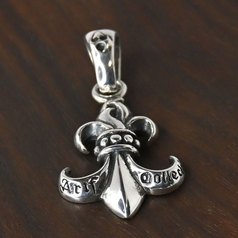 【研磨済】SAAD Arif Collection ペンダント トップ silver 925 チャーム シルバー リリー