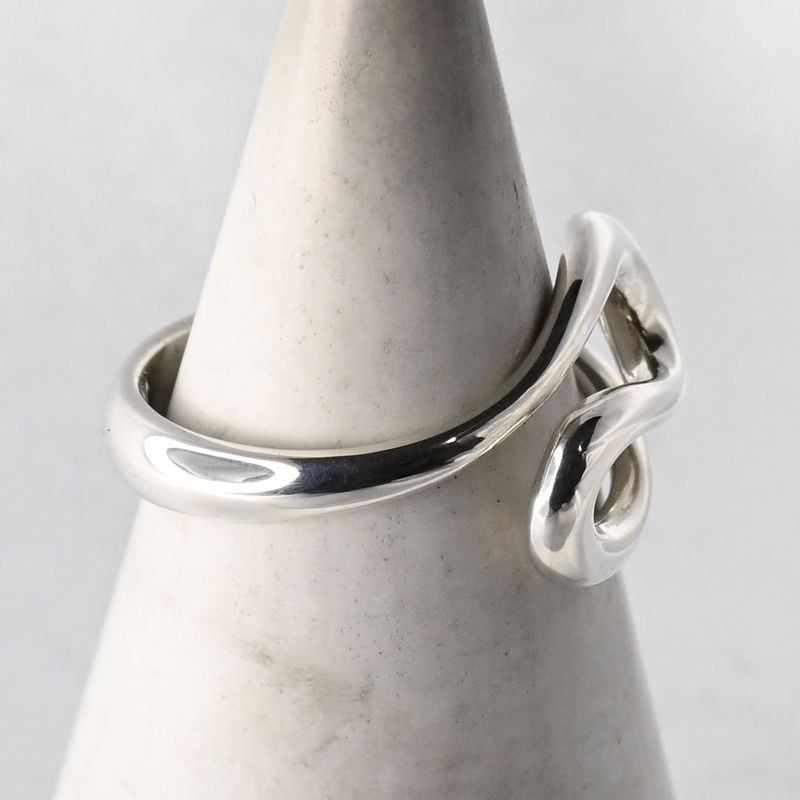 【新品仕上げ】TIFFANY&Co. オープンウェーブ リング 7号 エルサペレッティ ティファニー 指輪