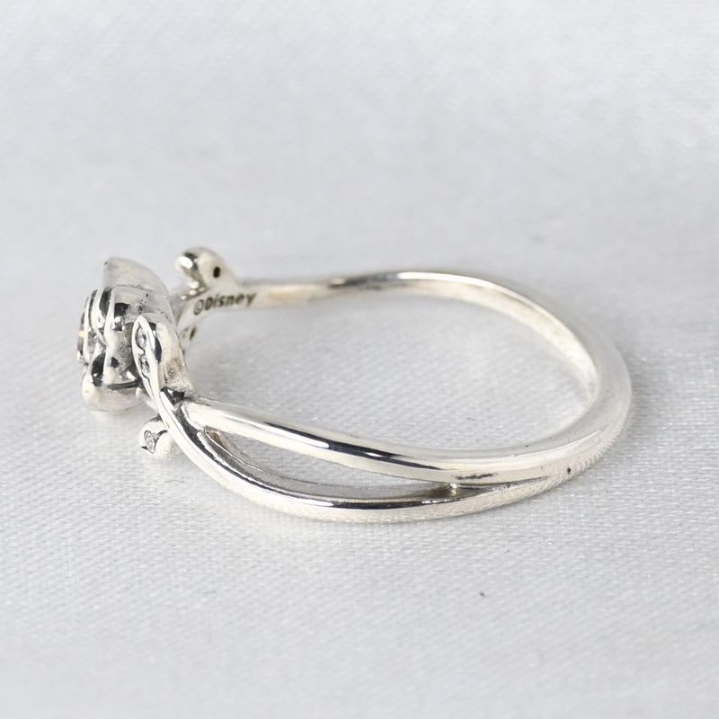 【新品仕上げ】美品 Disney 美女と野獣 PANDRA ローズ リング 指輪 シルバー925 11号 ディズニー