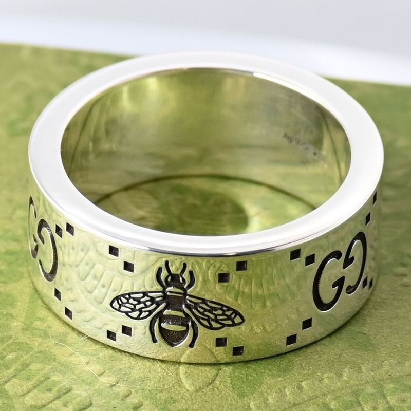 【新品仕上げ】GUCCI Bee リング GG ビー 蜂 サイズ21 箱 袋付き シルバー Ag925 指輪