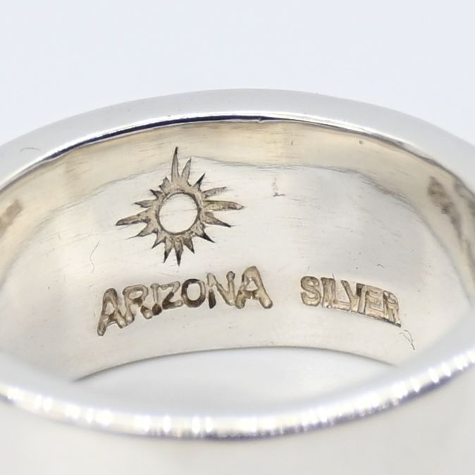 【研磨済】 ARIZONA FREEDOM シルバー リング 17号 silver 925 太陽神 アリゾナフリーダム