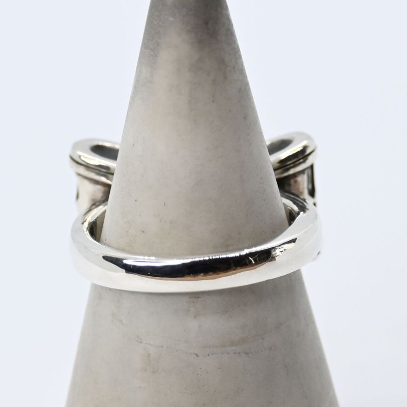 【研磨済】 JUSTIN DAVIS PROMISE リング 15号 リボン SRJ328 ジャスティンデイビス 指輪