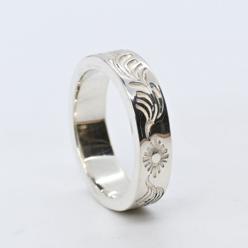 【研磨済】 ARIZONA FREEDOM シルバー リング 11号 R-41b silver 925 太陽神 アリゾナフリーダム