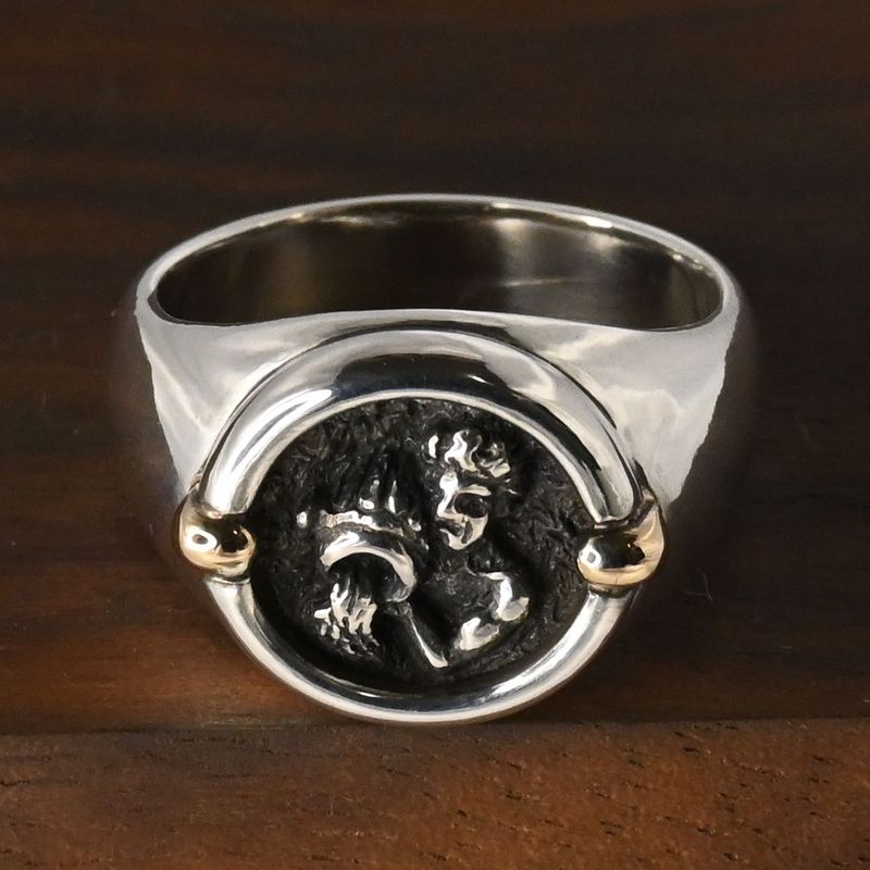 【新品仕上げ】STAR JEWELRY silver925 k14 リング 11号 水瓶座 スタージュエリー