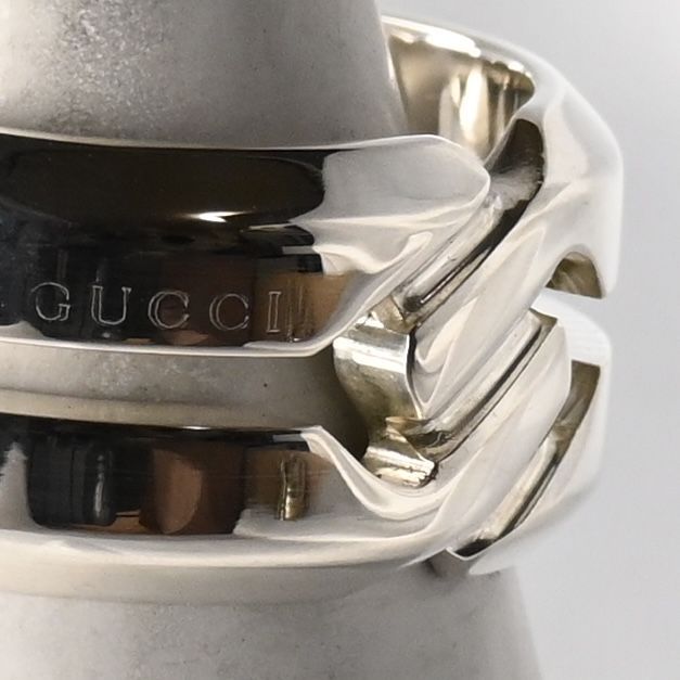 【新品仕上げ】美品 GUCCI インフィニティ ノット リング 指輪 サイズ12 シルバー Ag925 グッチ