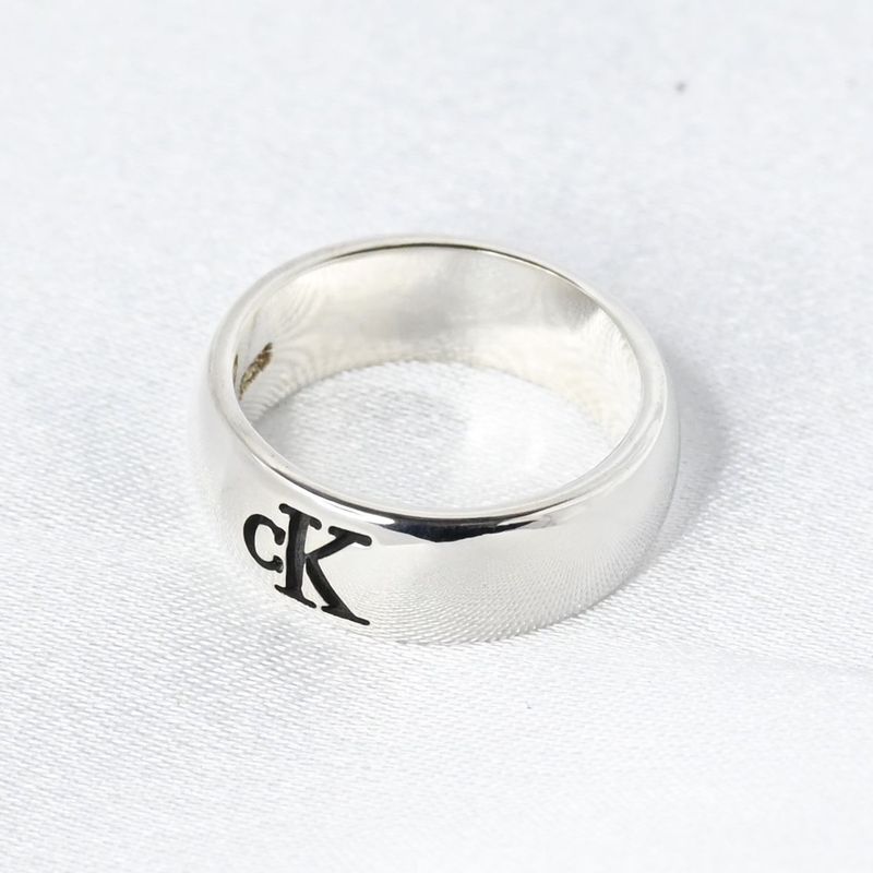 【新品仕上げ】Calvin Klein カルバン・クライン ロゴ リング 指輪 9号