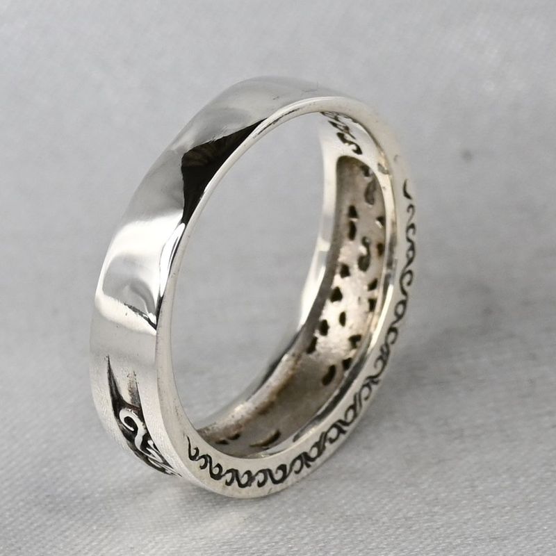 【新品仕上げ】SAAD リング 16.5号 シルバー925 太陽神 唐草