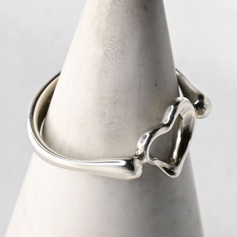 【新品仕上げ】TIFFANY&Co. オープンハート リング 9号 ティファニー 指輪