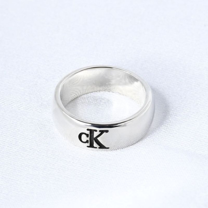 【新品仕上げ】Calvin Klein カルバン・クライン ロゴ リング 指輪 9号