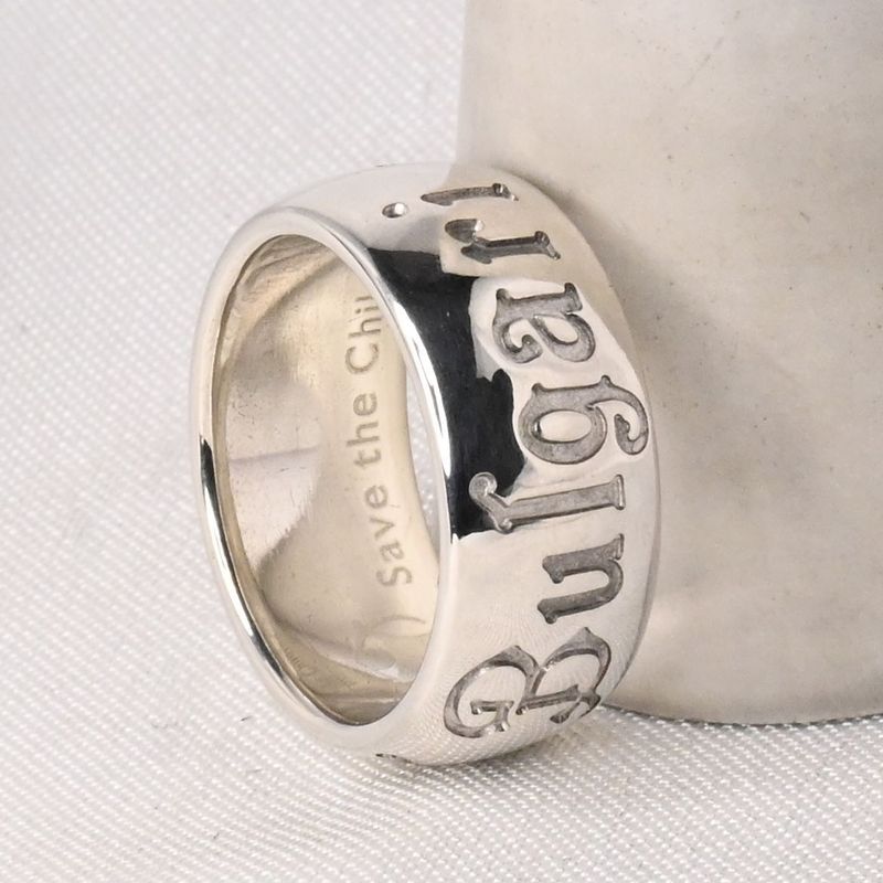 【研磨済】BVLGARI リング Save the Children #48 7号 SV925 ブルガリ