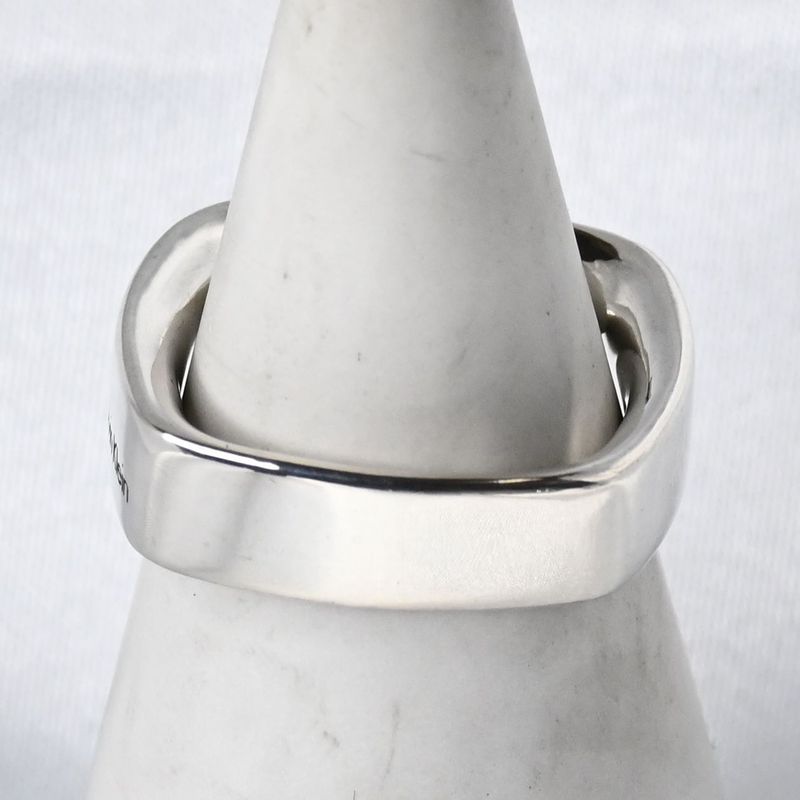 【新品仕上げ】Calvin Klein スクエア リング 指輪 10号 silver925 カルバン・クライン