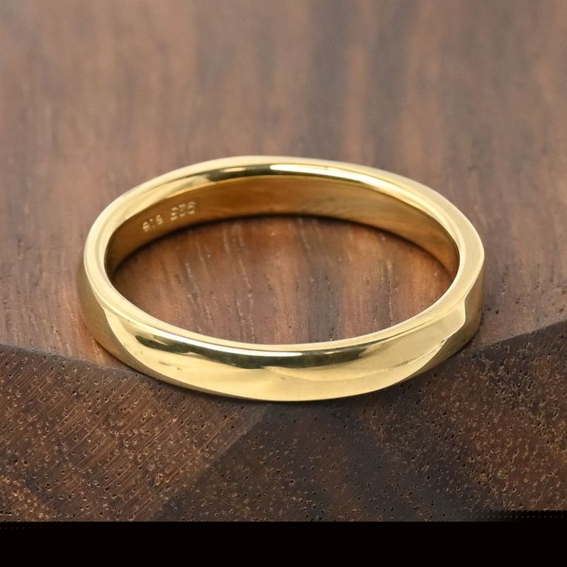 ete イエローゴールド リング 17号 silver 925 エテ 指輪