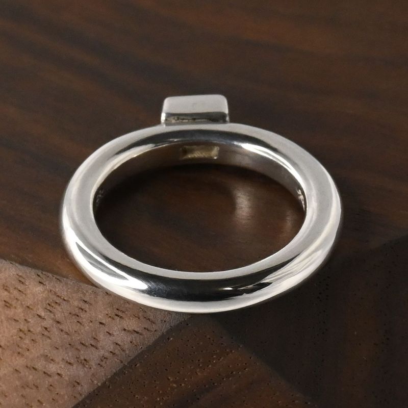 【新品仕上げ】agete リング 指輪 9号 silver アガット