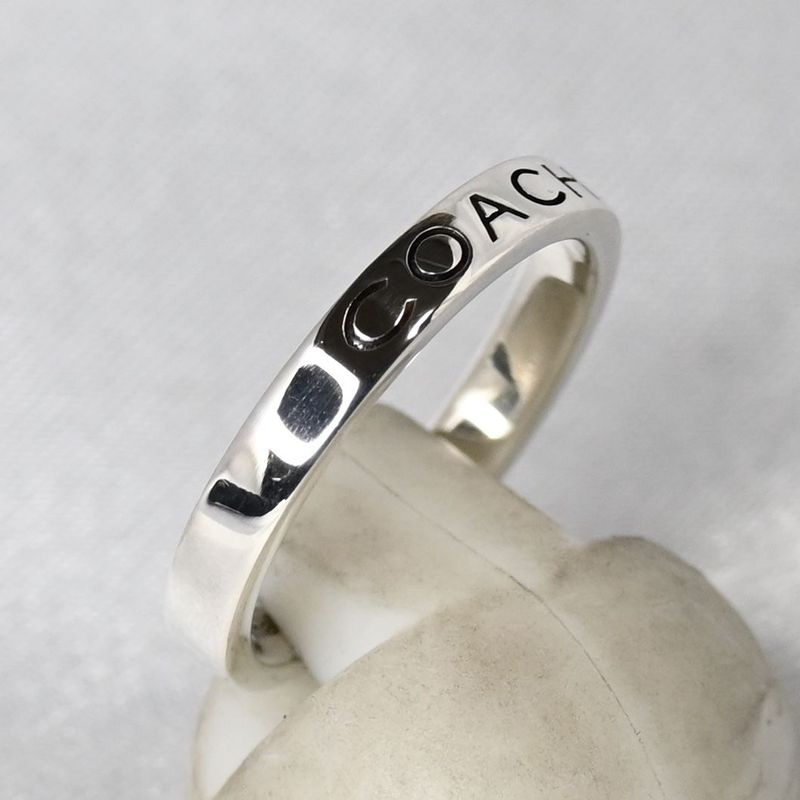 【新品仕上げ】美品 COACH コーチ リング 指輪 シルバー925 11.5号