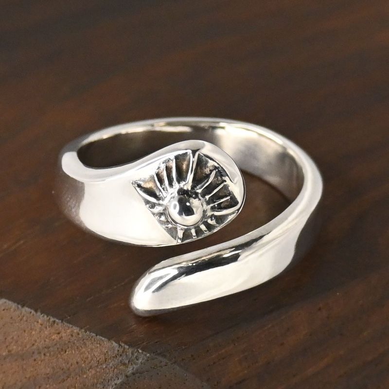 【研磨済】 ARIZONA FREEDOM シルバー リング フリーリング 太陽神 12.5号 silver 925 アリゾナフリーダム