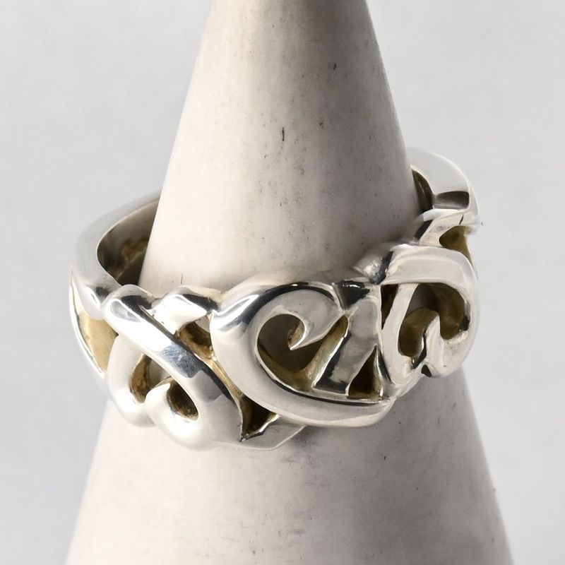 【新品仕上げ】TIFFANY&Co. トリプルラビングハート リング 9号 ティファニー 指輪