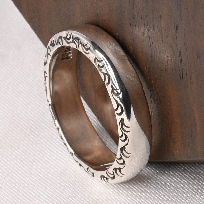 【研磨済】 ARIZONA FREEDOM silver925 リング 19号 R-19 太陽神 唐草 シルバー アリゾナフリーダム