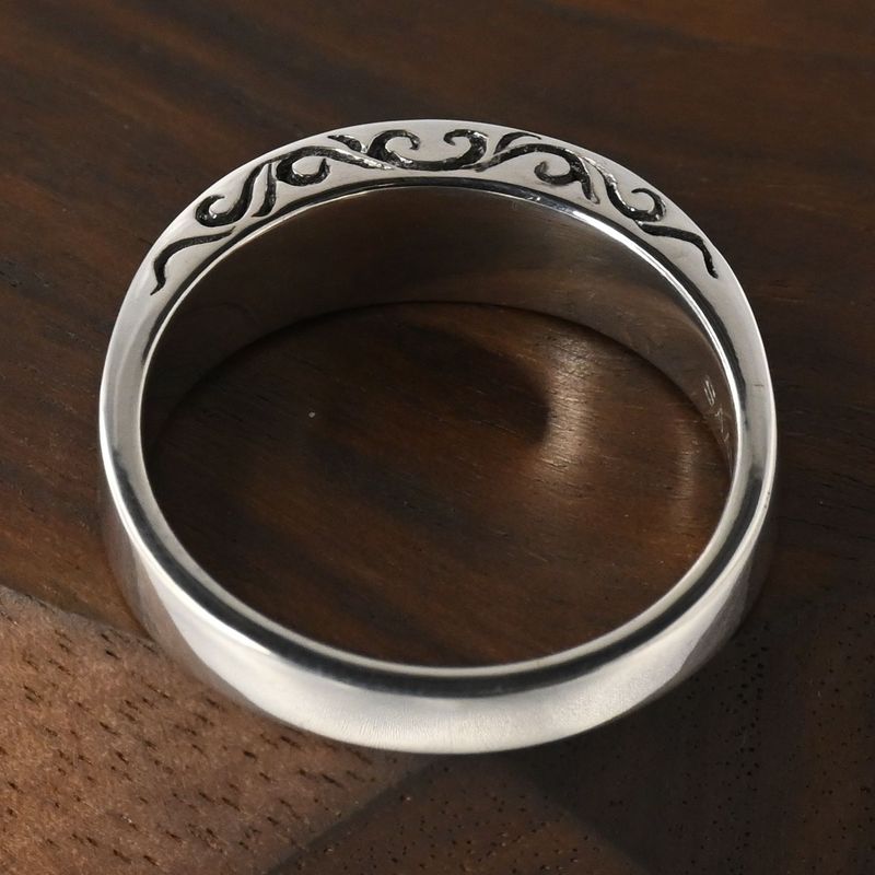 【新品仕上げ】SAAD リング 20.5号 シルバー925 太陽神 唐草