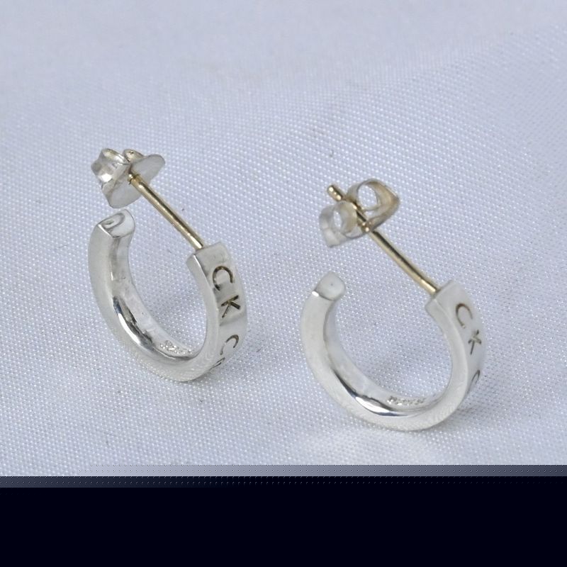 【研磨済】Calvin Klein シルバー ピアス 両耳用 ペア silver925 カルバン クライン