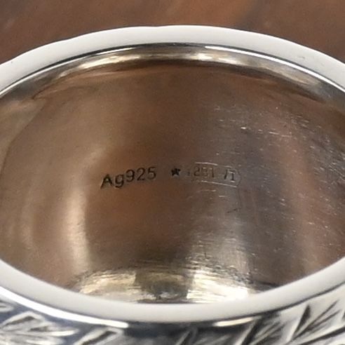 【新品仕上げ】美品 GUCCI ガーデン タイガーヘッド シルバー リング マカライト サイズ14