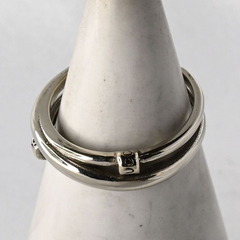 【研磨済】 GUCCI シルバー リング Ag925 14号 グッチ