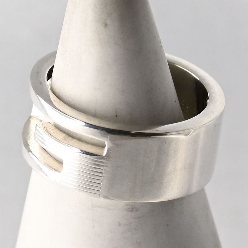 【研磨済】GUCCI ブランデッドG リング 9.5号 グッチ 指輪