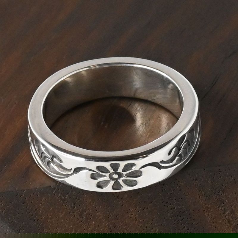 【研磨済】 ARIZONA FREEDOM シルバー リング 唐草 8号 R-40b silver 925 アリゾナフリーダム