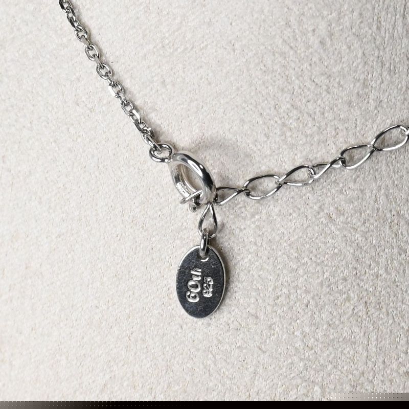 【研磨済】STAR JEWELRY フラワー ネックレス シルバー925 チェーン40cm スタージュエリー