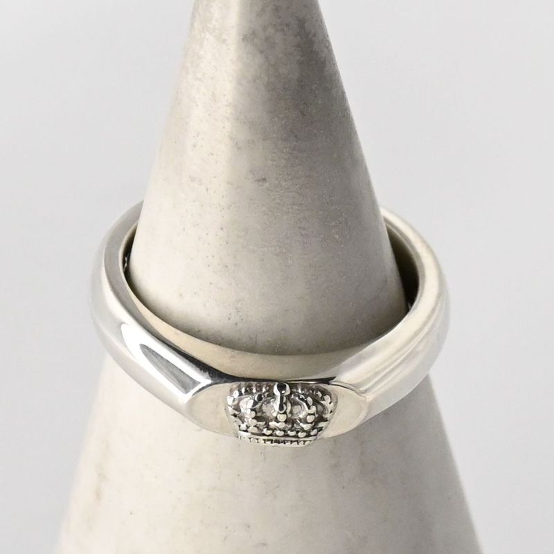 【研磨済】 JUSTIN DAVIS FAITH リング 3号 ジャスティンデイビス SRJ415 指輪 クラウン シルバー925