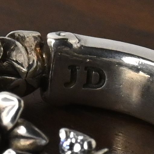 【研磨済】JUSTIN DAVIS ROSARIUM リング SRJ667 7号 シルバー925 リング 指輪 ローズ 薔薇