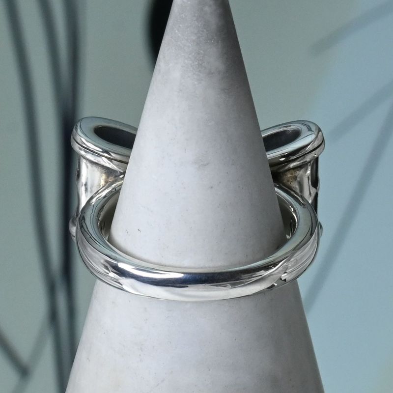 【研磨済】 JUSTIN DAVIS PROMISE リング 12号 リボン SRJ328 ジャスティンデイビス 指輪