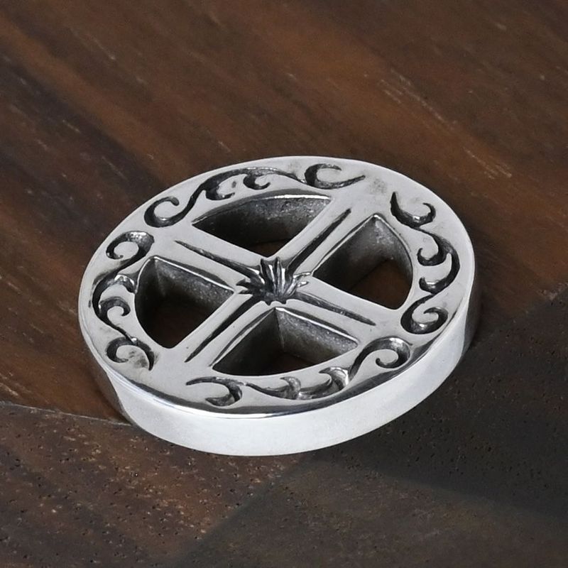 【研磨済】SAAD ホイール ペンダントトップ シルバー925 チャーム