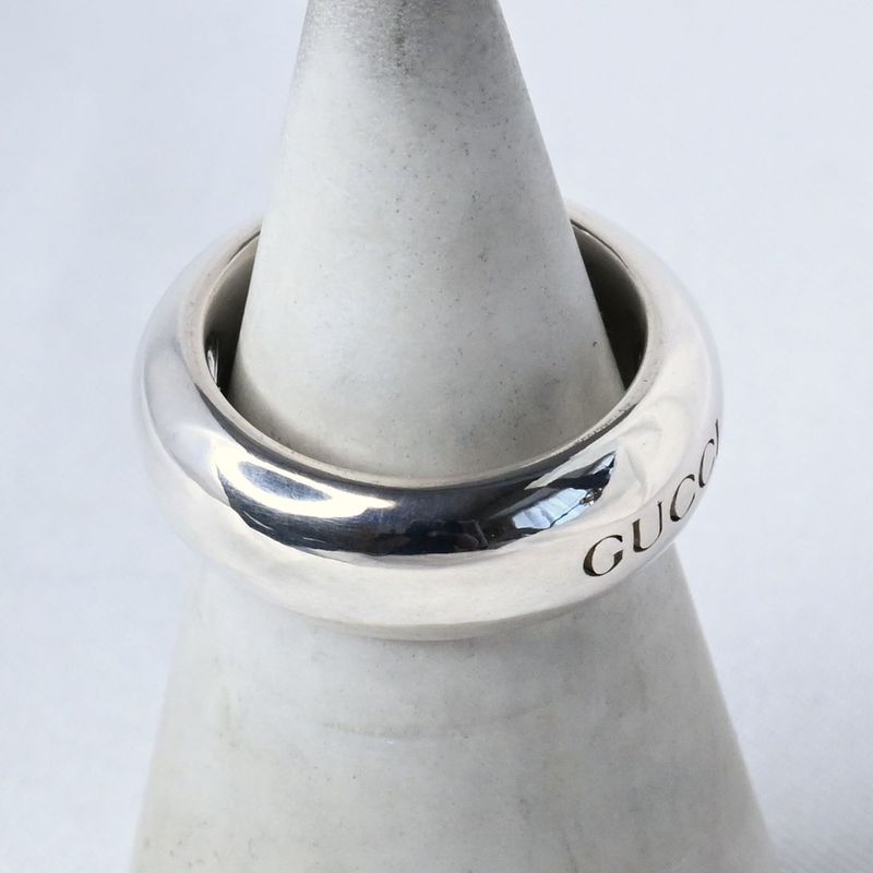 【研磨済】 GUCCI シルバー リング 12号 Ag925 指輪 グッチ