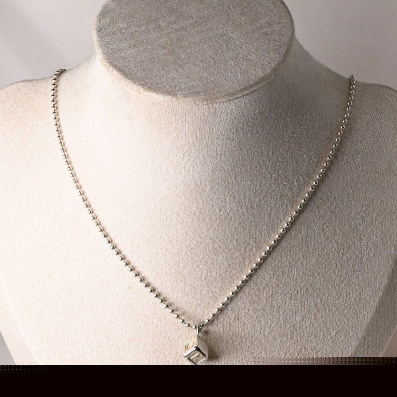 【新品仕上げ】Calvin Klein スクエア ネックレス 38cm  silver925 カルバン・クライン