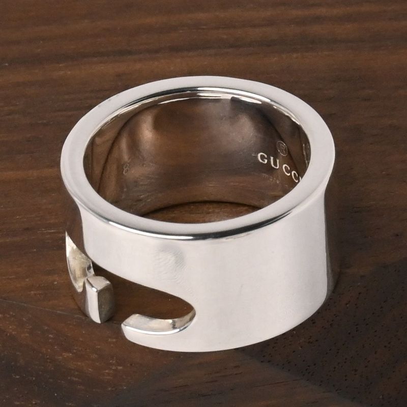 【研磨済】 GUCCI シルバー リング 7号 Ag925 指輪 グッチ ピンキー