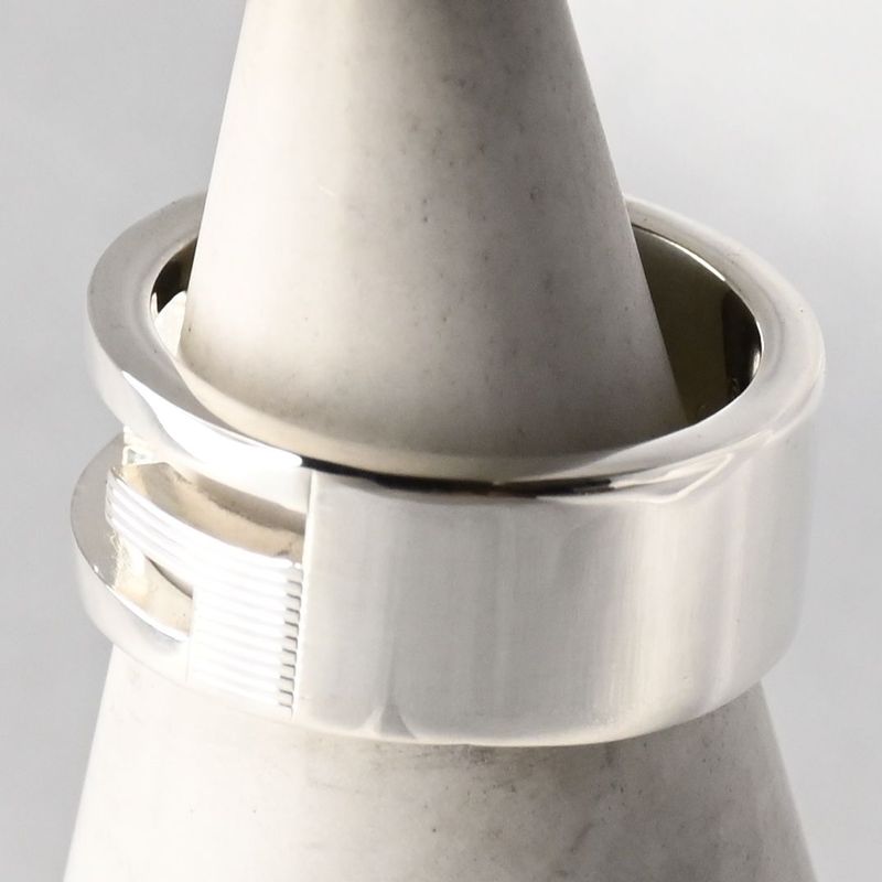 【新品仕上げ】美品 GUCCI ブランデッド カットアウトG リング サイズ10 グッチ